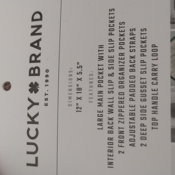 NWT Lucky Brand Grey Backpack - Picture 7 of 7